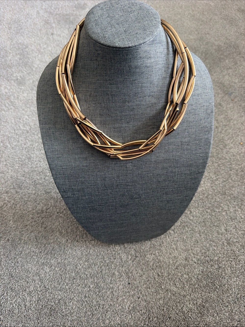 Brighton Gold Multi-Strand Twisted Link Necklace - Women Jewelry